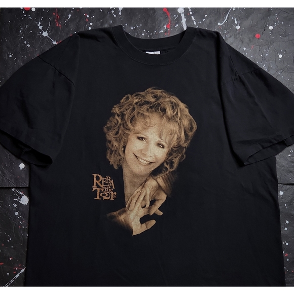 Vintage Other - Vintage 90s Reba McEntire men's The Tour 97 country western concert promo tee XL